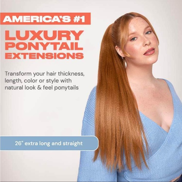 26" extra long and straight ponytail - Picture 9 of 9